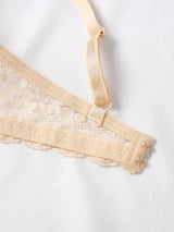 INTIMO SECRETS Women’s Sexy Lace Breathable Bra Steel Ring Top Support B C D Cups