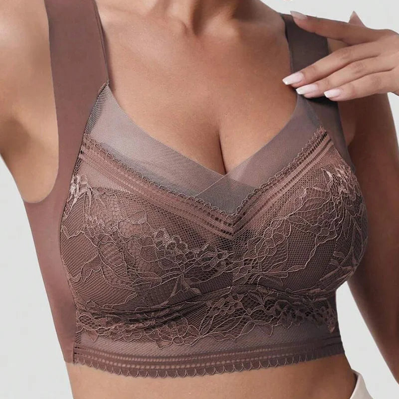 INTIMO SECRETS Women’s Seamless Floral Lace Bra – Soft, Breathable, Sexy Lingerie