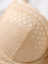 INTIMO SECRETS Women’s Sexy Lace Breathable Bra Steel Ring Top Support B C D Cups