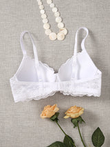 INTIMO SECRETS Women’s Sexy Lace Underwire Bra – 3/4 Cup, Support & Gather