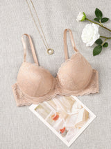 INTIMO SECRETS Women’s Sexy Lace Underwire Bra – 3/4 Cup, Support & Gather