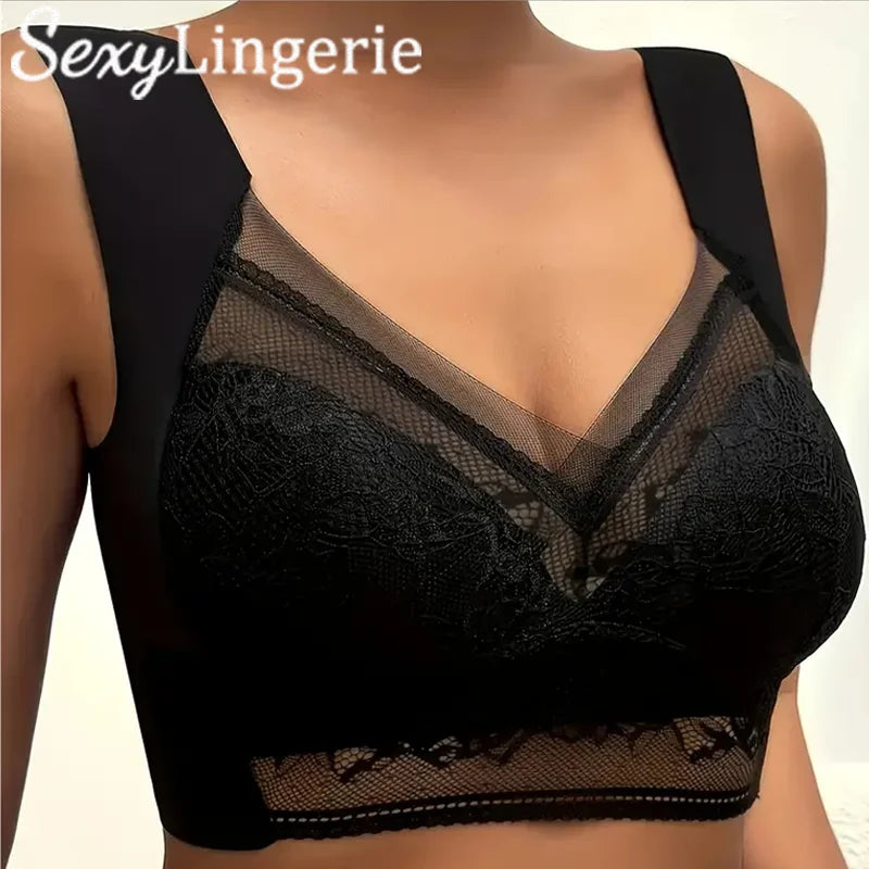 INTIMO SECRETS Women’s Seamless Floral Lace Bra – Soft, Breathable, Sexy Lingerie
