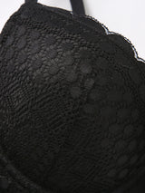 INTIMO SECRETS Women’s Sexy Lace Breathable Bra Steel Ring Top Support B C D Cups