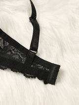 INTIMO SECRETS Women’s Sexy Lace Underwire Bra – 3/4 Cup, Support & Gather