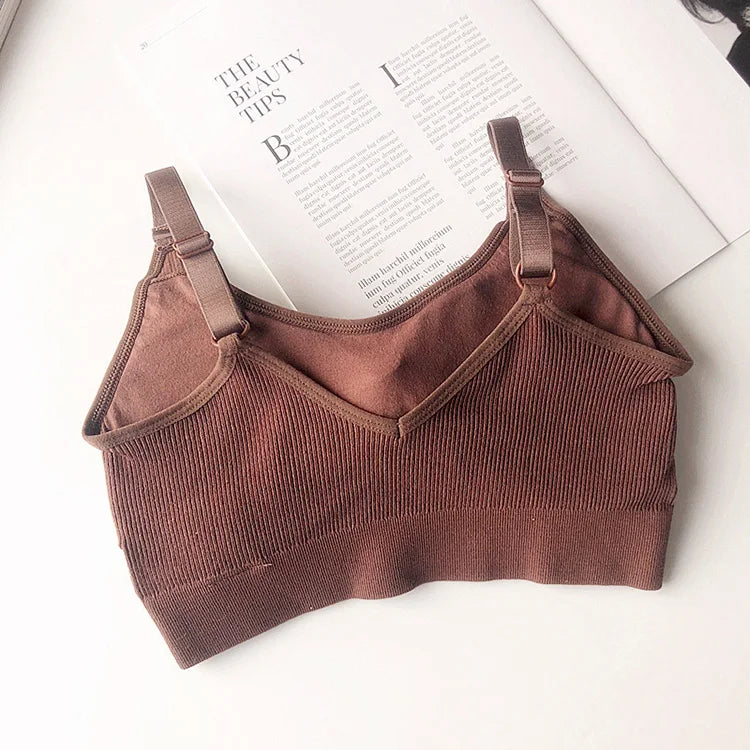 INTIMO SECRETS Breathable Padded Sports Bra – Adjustable Straps, Workout Ready