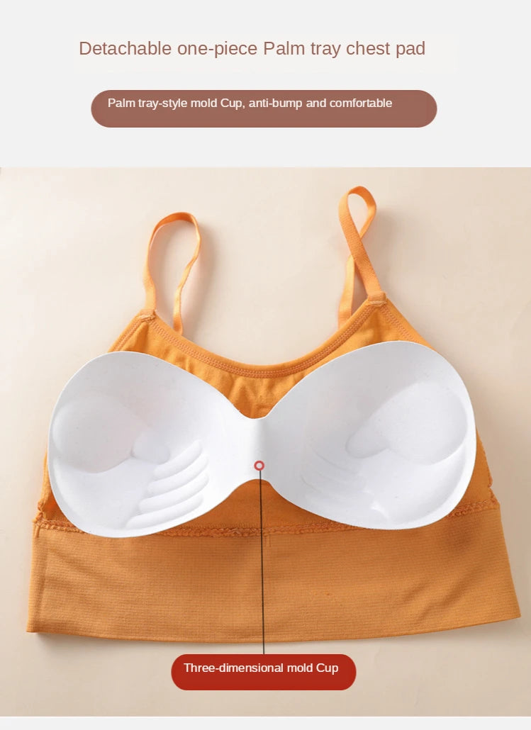 INTIMO SECRETS Breathable Padded Sports Bra – Adjustable Straps, Workout Ready