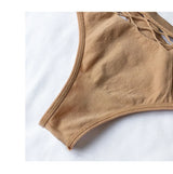 INTIMO SECRETS Women’s Hollow-Out Seamless G-String – Sexy Mid-Waist Panties