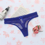 INTIMO SECRETS Sexy Lace Leaves Transparent G-String – Sheer T-Back Thong with Button Detail & Cotton Comfort