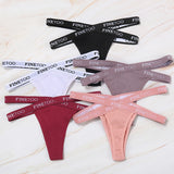 INTIMO SECRETS 2PCS Cotton Thongs – Sexy Cross-Strap G-String Underwear for Women