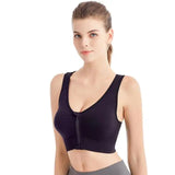INTIMO SECRETS Front Zipper Sports Bra – Wire-Free Seamless Active Bra