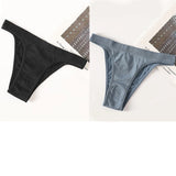 INTIMO SECRETS 2-Pack Brazilian G-String Set – Seamless High-Leg Thong with 100% Cotton Gusset & Sporty Wide Waistband