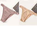 INTIMO SECRETS 2-Pack Brazilian G-String Set – Seamless High-Leg Thong with 100% Cotton Gusset & Sporty Wide Waistband