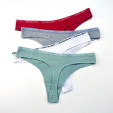 INTIMO SECRETS Women’s Cotton Thong – Sexy Low-Rise G-String Underwear M-XL