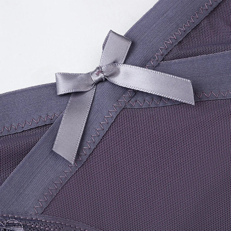 INTIMO SECRETS Sexy Lace Mesh Panties - Low-Rise Floral Lingerie Briefs