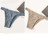 INTIMO SECRETS 2-Pack Brazilian G-String Set – Seamless High-Leg Thong with 100% Cotton Gusset & Sporty Wide Waistband