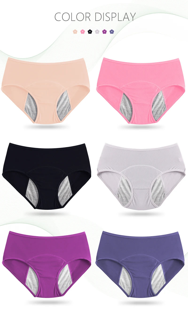 INTIMO SECRETS Leak-Proof Period Underwear – 3PCS Plus Size Women