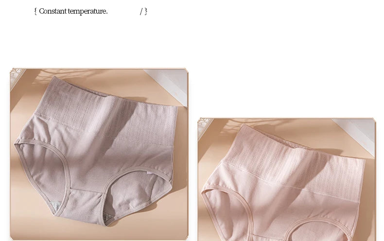 INTIMO SECRETS 4PCS High Waist Cotton Panties – Plus Size Women’s Lingerie