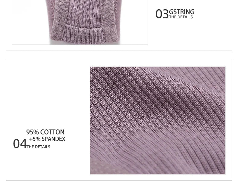 INTIMO SECRETS 2PCS Cotton Thongs – Sexy Cross-Strap G-String Underwear for Women