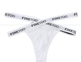 INTIMO SECRETS 2PCS Cotton Thongs – Sexy Cross-Strap G-String Underwear for Women