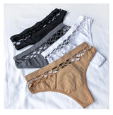 INTIMO SECRETS Women’s Hollow-Out Seamless G-String – Sexy Mid-Waist Panties