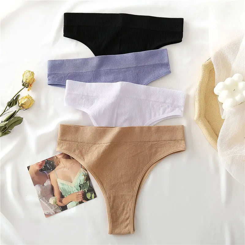 INTIMO SECRETS 2PCS Sexy Thongs – Seamless G-String Underwear for Women