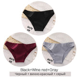 INTIMO SECRETS 3PCS Cotton Panties – Plus Size Women M-2XL Lingerie
