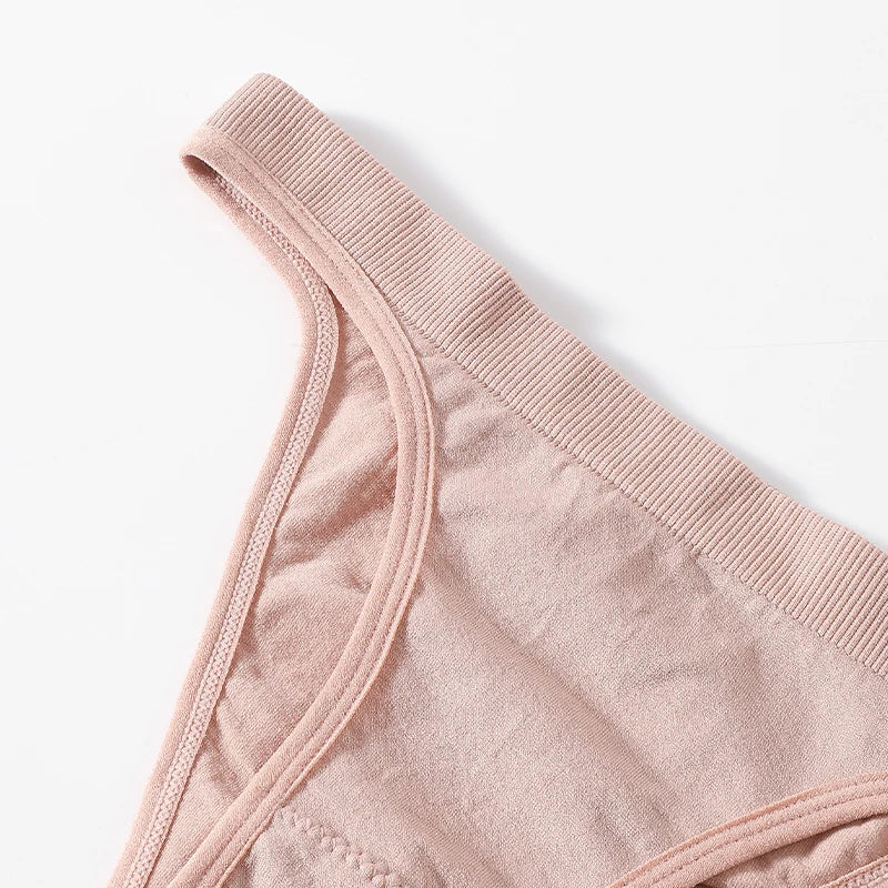 INTIMO SECRETS 2-Pack Brazilian G-String Set – Seamless High-Leg Thong with 100% Cotton Gusset & Sporty Wide Waistband