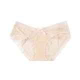 INTIMO SECRETS Sexy Lace Mesh Panties - Low-Rise Floral Lingerie Briefs
