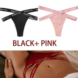 INTIMO SECRETS 2PCS Cotton Thongs – Sexy Cross-Strap G-String Underwear for Women
