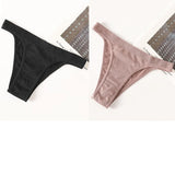 INTIMO SECRETS 2-Pack Brazilian G-String Set – Seamless High-Leg Thong with 100% Cotton Gusset & Sporty Wide Waistband