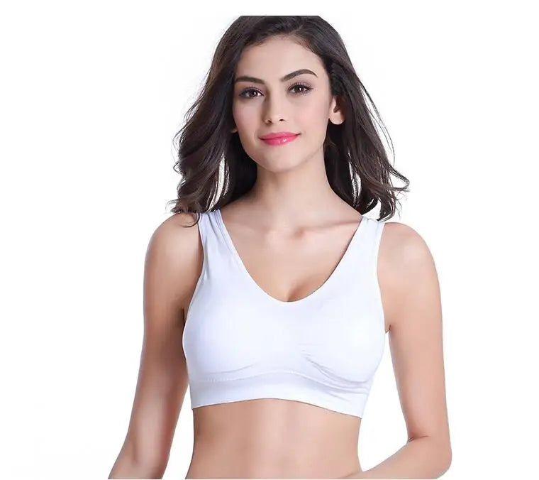 INTIMO SECRETS Women’s Plus-Size Seamless Push-Up Bra – 3PCS Wireless Fitness Set