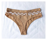 INTIMO SECRETS Women’s Hollow-Out Seamless G-String – Sexy Mid-Waist Panties