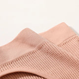 INTIMO SECRETS 3-Piece Seamless Push-Up Sports Bra Set – Deep U-Shape Ribbed Lingerie