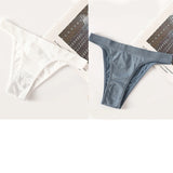 INTIMO SECRETS 2-Pack Brazilian G-String Set – Seamless High-Leg Thong with 100% Cotton Gusset & Sporty Wide Waistband