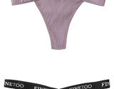 INTIMO SECRETS 2PCS Cotton Thongs – Sexy Cross-Strap G-String Underwear for Women
