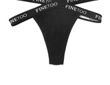 INTIMO SECRETS 2PCS Cotton Thongs – Sexy Cross-Strap G-String Underwear for Women