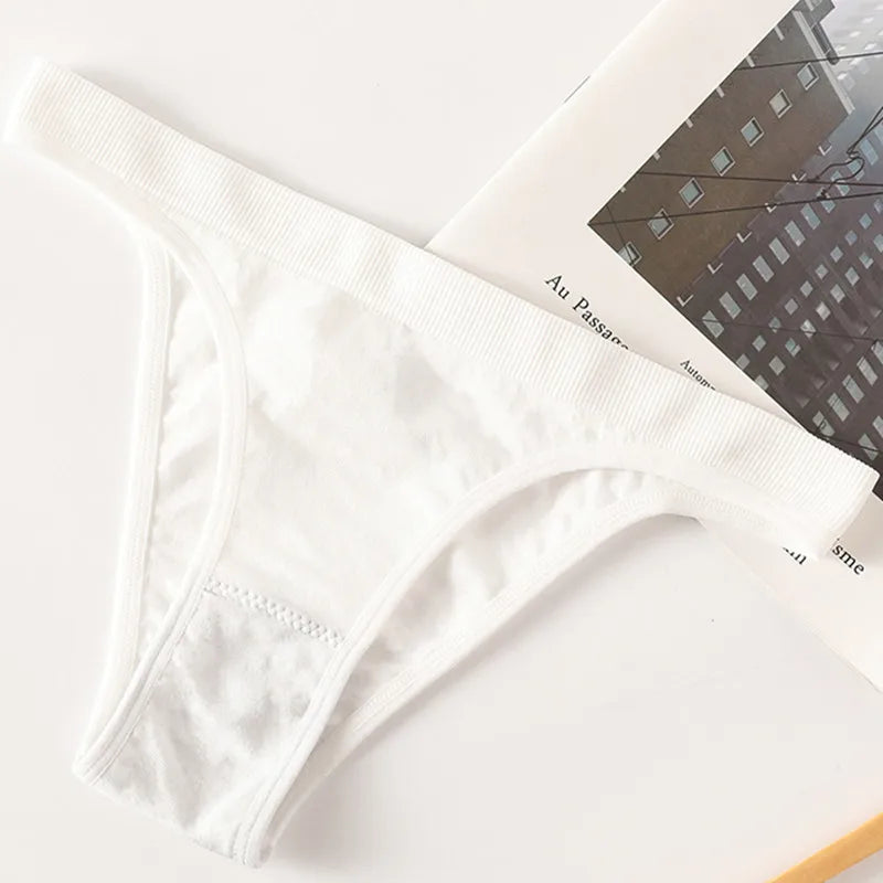 INTIMO SECRETS 2-Pack Brazilian G-String Set – Seamless High-Leg Thong with 100% Cotton Gusset & Sporty Wide Waistband