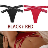 INTIMO SECRETS 2PCS Cotton Thongs – Sexy Cross-Strap G-String Underwear for Women