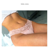 INTIMO SECRETS Women’s Sexy Lace Thong – Low-Waist G-String, Breathable Embroidered Panties