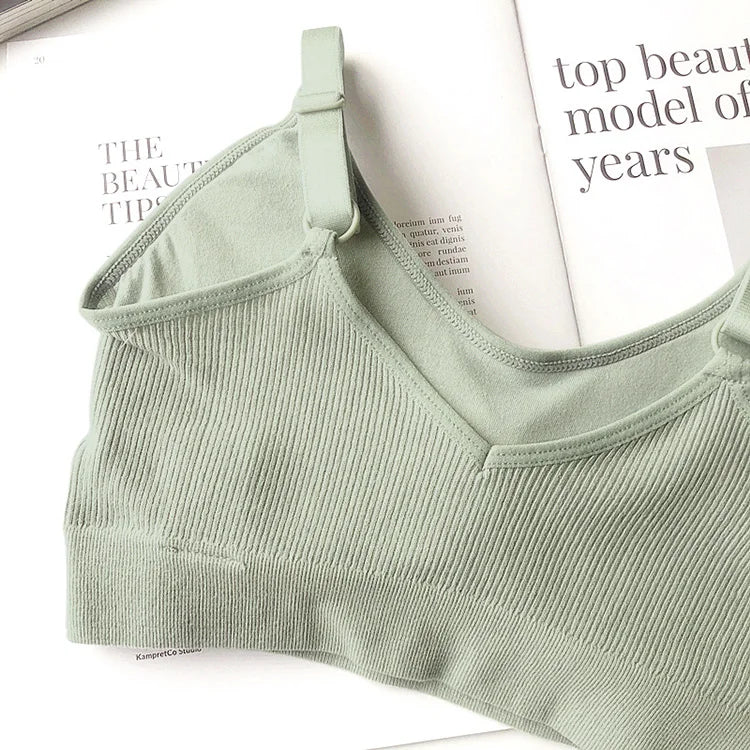 INTIMO SECRETS Breathable Padded Sports Bra – Adjustable Straps, Workout Ready