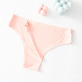 INTIMO SECRETS Ice Silk Seamless Thong – Low-Rise G-String Underwear for Women XXL