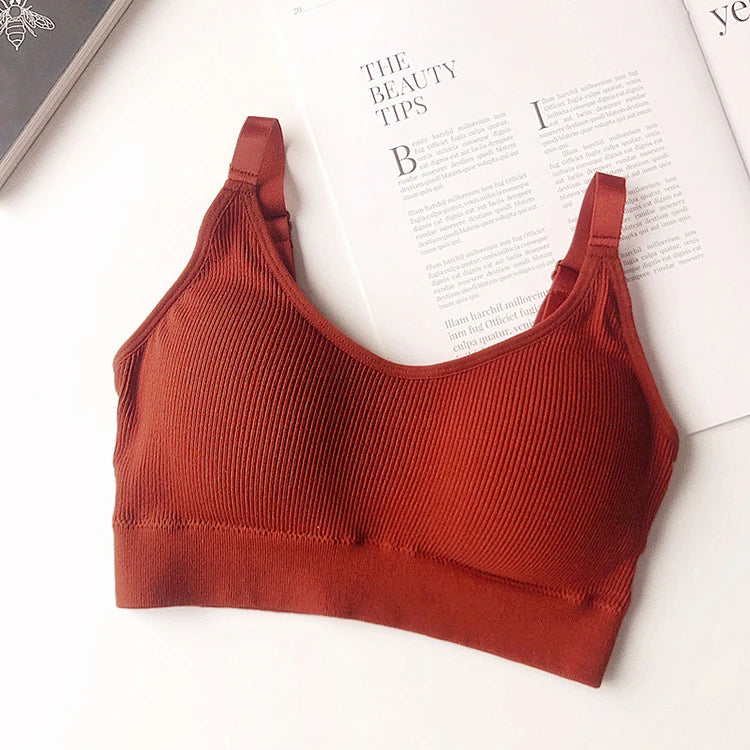 INTIMO SECRETS Breathable Padded Sports Bra – Adjustable Straps, Workout Ready