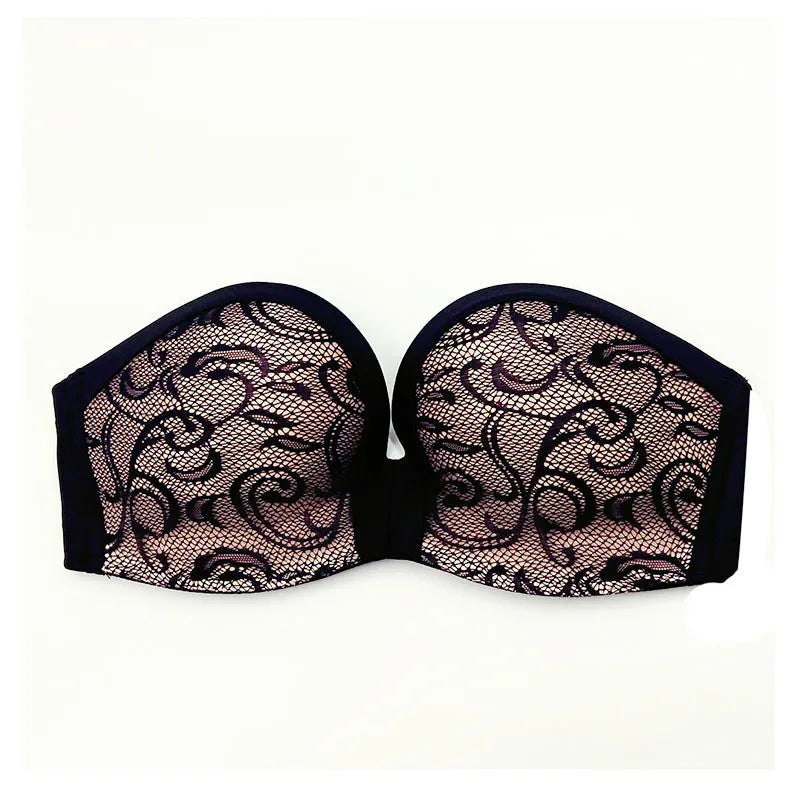 INTIMO SECRETS Women’s Strapless Sexy Bra – Invisible Seamless Push-Up Wireless Bralette for Wedding Dress