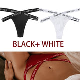INTIMO SECRETS 2PCS Cotton Thongs – Sexy Cross-Strap G-String Underwear for Women