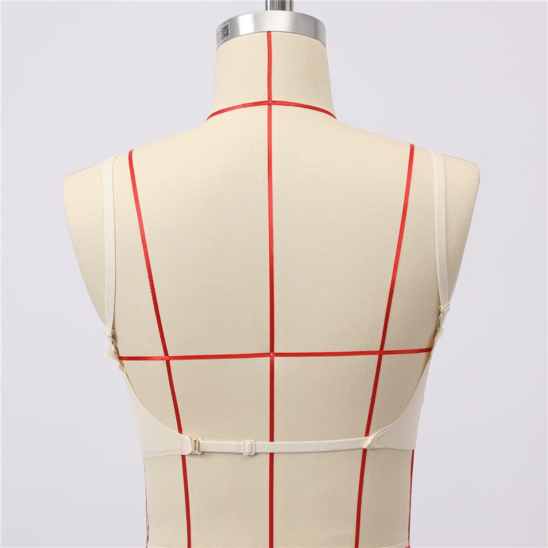 INTIMO SECRETS Deep U Plunge Backless Bra - Invisible Push Up Linge