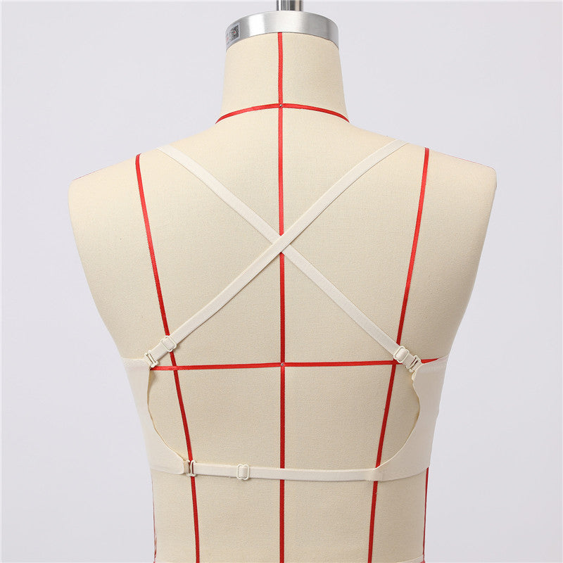 INTIMO SECRETS Deep U Plunge Backless Bra - Invisible Push Up Linge