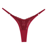 INTIMO SECRETS Women’s Sexy Lace Low-Rise Thong Panties