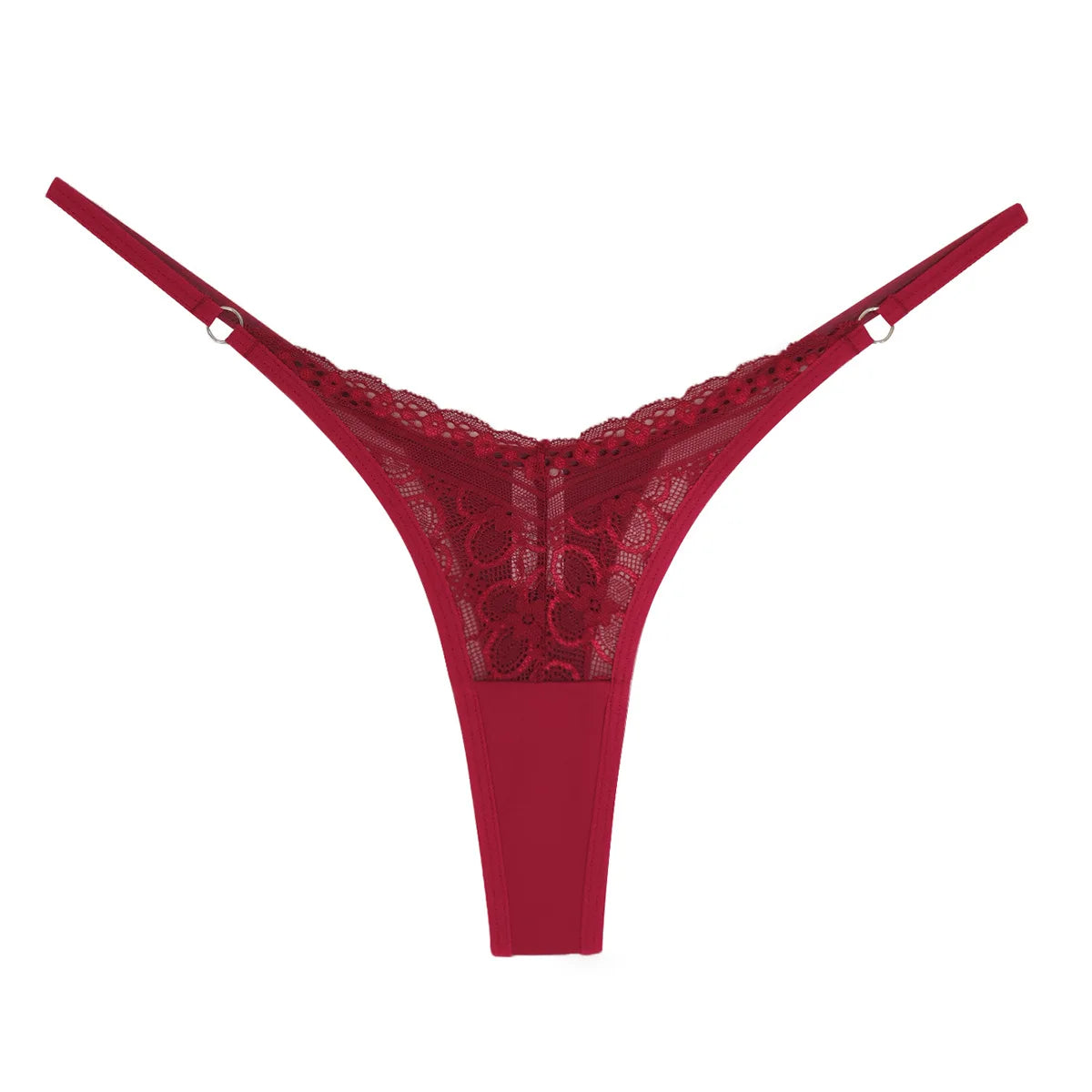 INTIMO SECRETS Women’s Sexy Lace Low-Rise Thong Panties