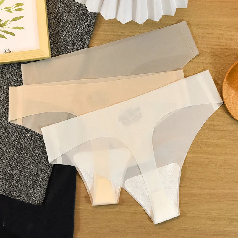INTIMO SECRETS Transparent Thong – Ultra-Thin Seamless Low-Rise G-String for Women