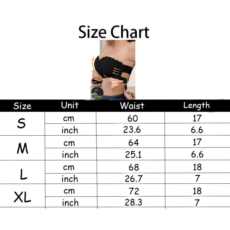 Women's Sexy Strapless Wavy Trim Bandeau Bra Seamless Backless With Side Clasp Ice Silk Top Women Anti-slip Off-shoulder Bra